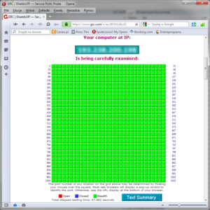 ShieldsUP! - test firewalla opartego na iptables