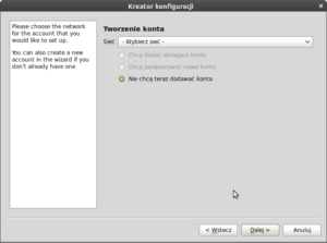 Kreator konfiguracji Kadu
