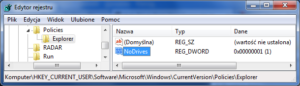 Regedit - NoDrives