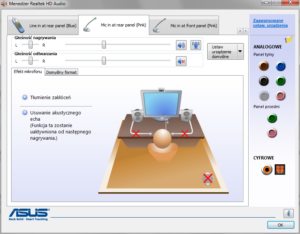 Mikrofony tylny i przedni