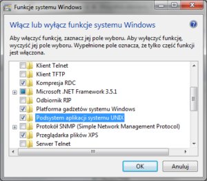 Podsystem aplikacji systemu UNIX