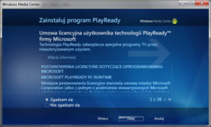 Zainstaluj program PlayReady