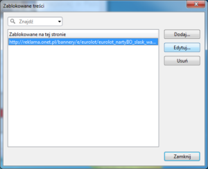 Edycja urlfilter.ini