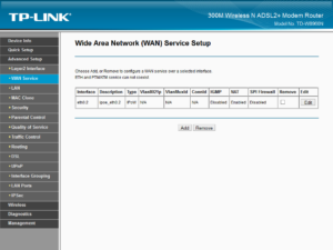 Wide Area Network (WAN) Service Setup 2