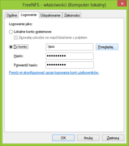 Logowanie FreeNFS