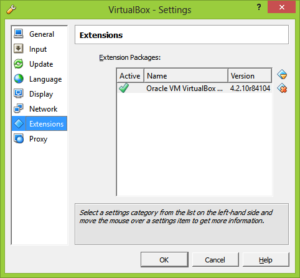 Rozszerzenia VirtualBox
