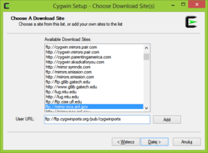 Add Cygwin Ports Site