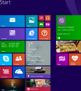 Ekran startowy Windows 8.1