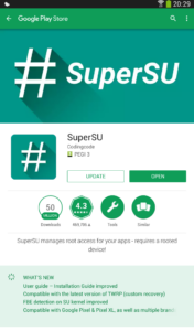 Update SuperSU form Google Play Store